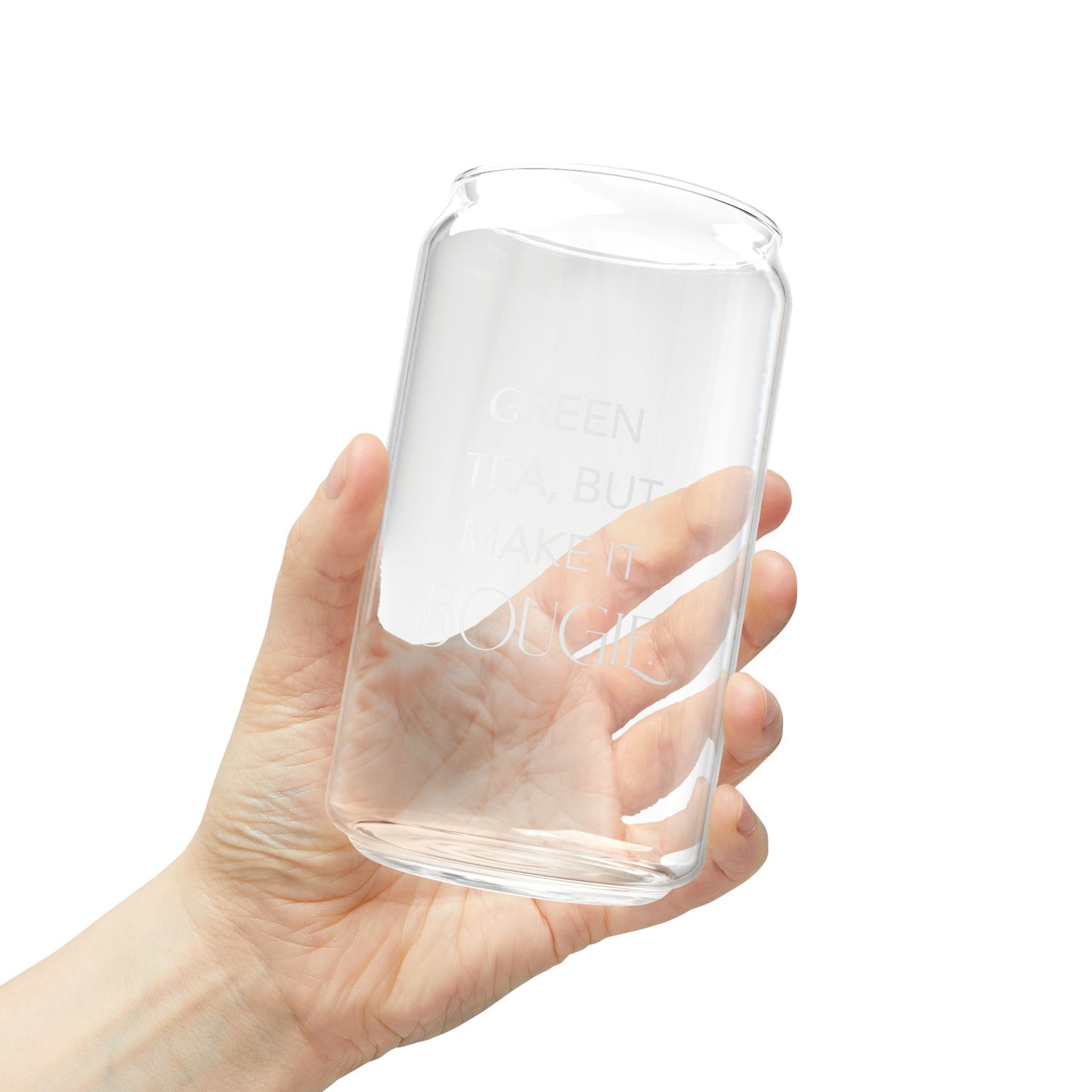 Green Tea, But Make It Boujee Sipper Glass, 16oz