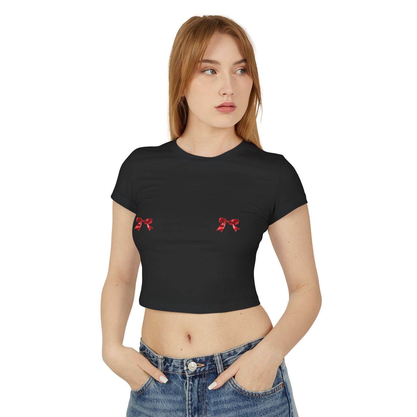 Red Bows Baby Tee